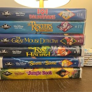 Disney Black Diamond Original Collectible Lot of 6 Classics.